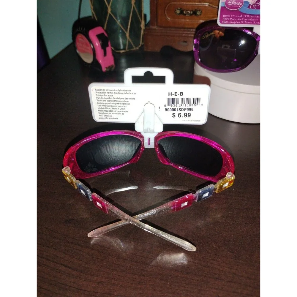 2 Pairs Of Disney Princess Sunglasses New On Card With Original Tags